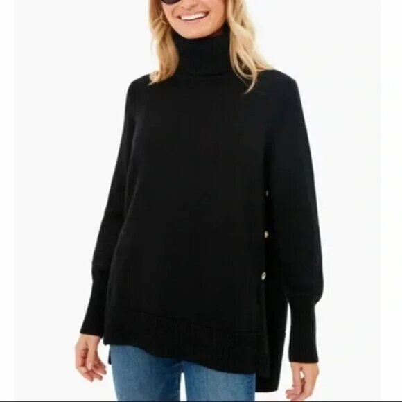Tuckernuck Sophia Oversized Ribbed Knit Turtle Neck Sweater Size XS - Picture 1 of 12